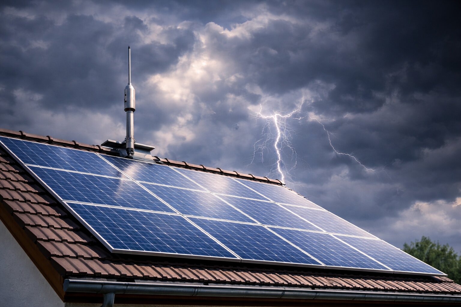 Installation einer Blitzschutzanlage und Erdung durch innovolt