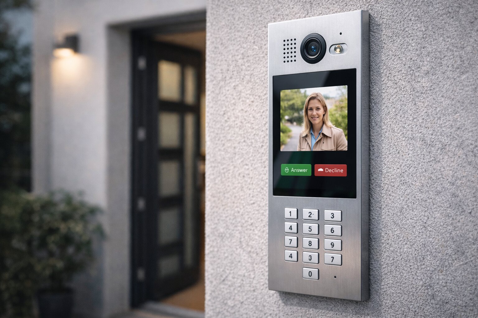 Video-Türsprechanlage und Zutrittskontrolle Installation